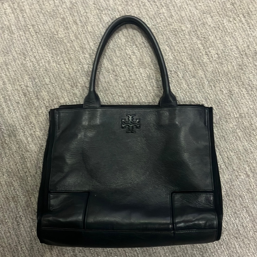 Tory burch Ella canvas leather tote